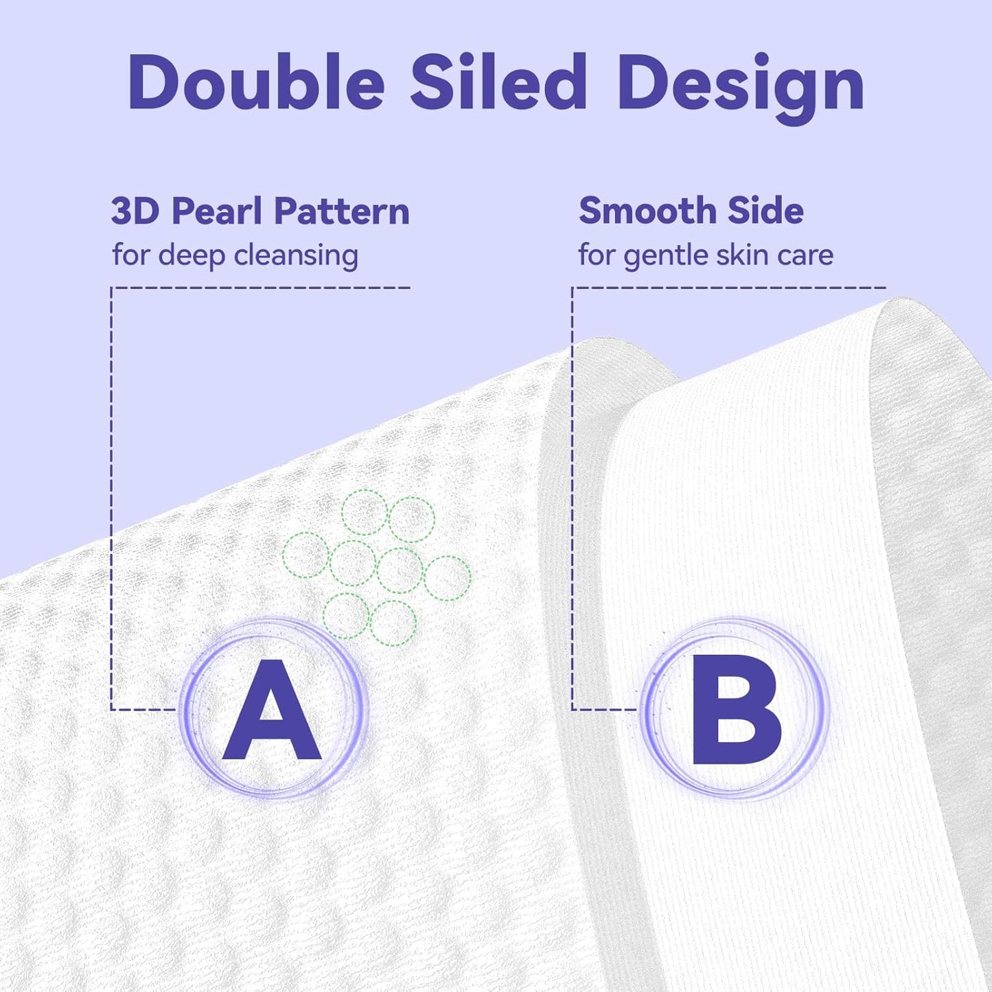 Face Towels Disposable, Face Towelette Disposable, Soft Disposable Face Towel for Makeup Remover, Thick Face Cloths for Women Cleansing, Skin Care, 7.8"×7.8", 80 Count (2 Pack)