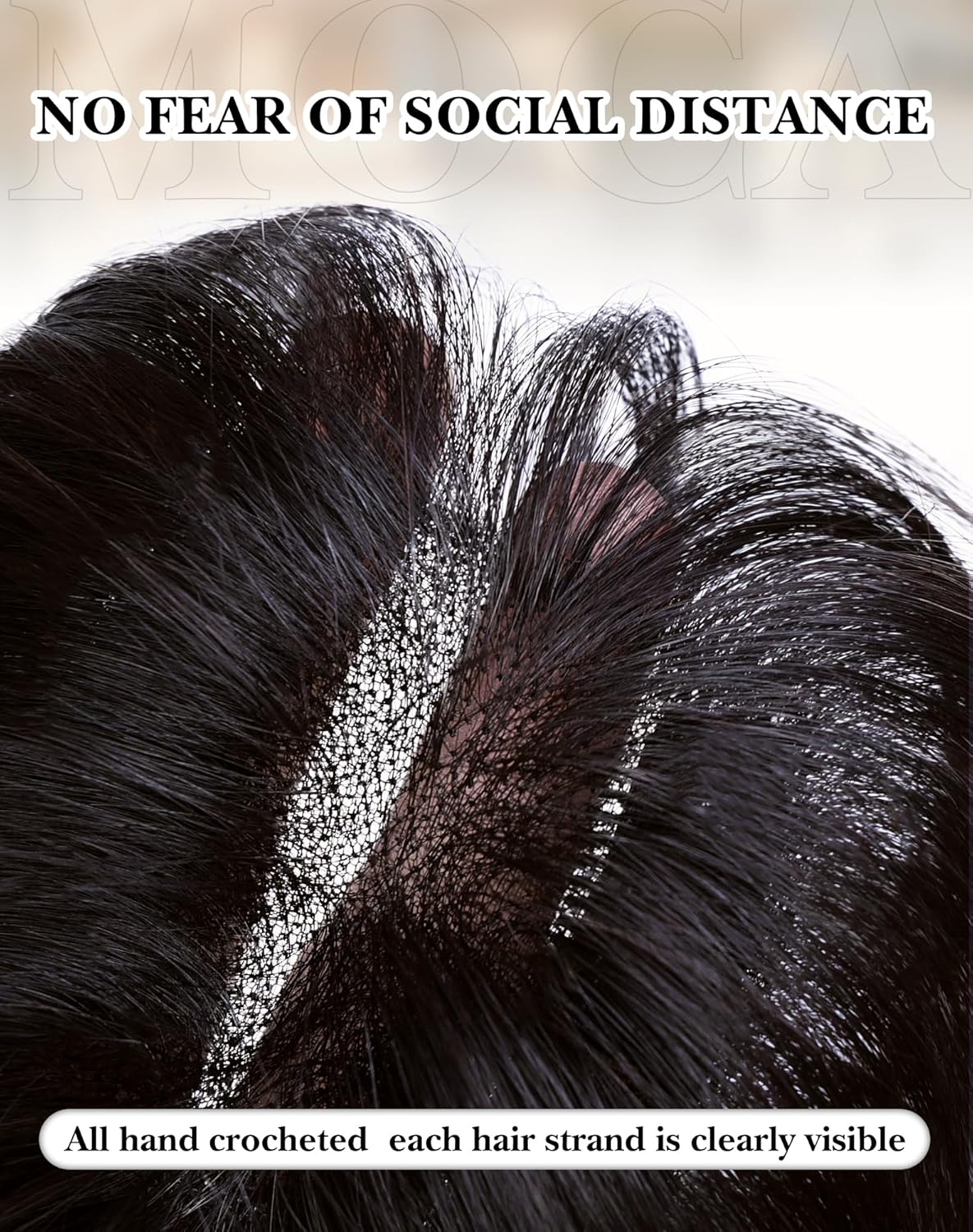 Hair Toppers for Women Real Human Hair, Bangs Hair Clip 360°3D Cover Clip on Bangs for Women Fake Bangs for Daily Wear (10 Inch Brown Black)