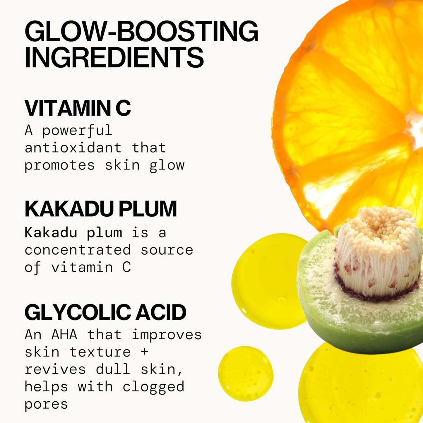 Pacifica Glow Baby Brightening Body Wash – Vitamin C & AHA Exfoliating Body Wash for Glowing Skin, Moisturizing Daily Shower Gel for Dull Dry Skin, Niacinamide & Kakadu Plum, Vegan, 10 oz