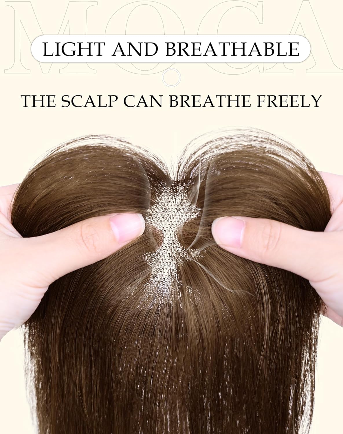 Hair Toppers for Women Real Human Hair, Bangs Hair Clip 360°3D Cover Clip on Bangs for Women Fake Bangs for Daily Wear (10 Inch Brown)