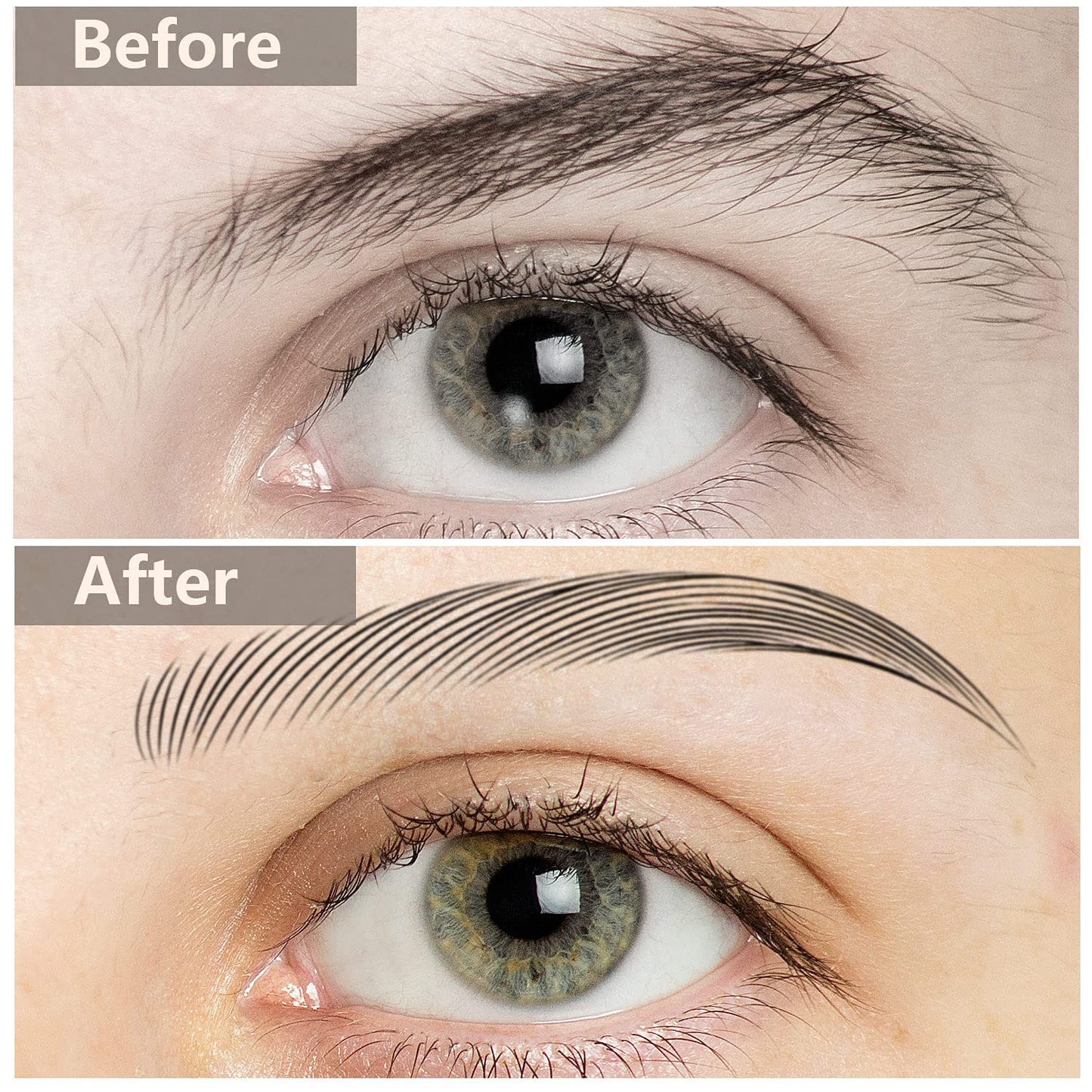 Maitys 12 Sheets 108 Pairs 4D Hair Like Waterproof Eyebrow Tattoos Stickers Temporary Transfer Brows Decal Peel off Fake Eyebrow Sticker Instant Authentic Brow Decal for Women(Lovely Style)