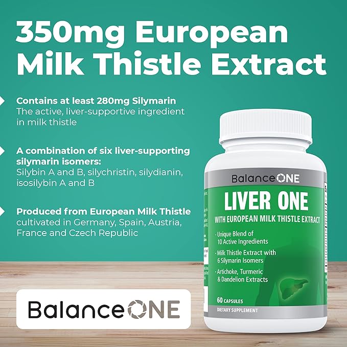 Liver One Supplements 10 Natural 30 Day