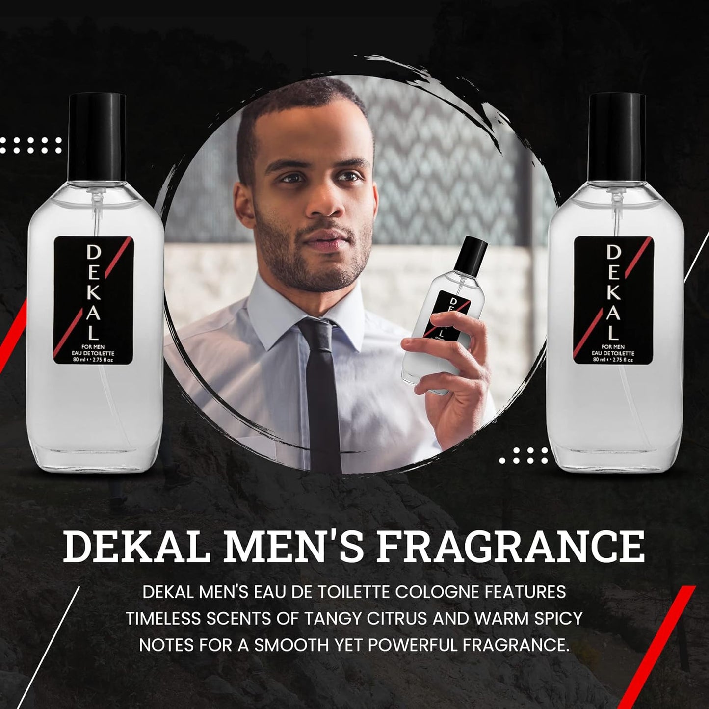 American Collection Cologne for Men – INSPIRED by A WORLD RENOWNED MEN’S PERFUME – Juniper, Pine, Tobacco, Oakmoss – Bold, Masculine, Earthy, Long-Lasting Eau De Toilette 80 ml (Dekal 80ml)