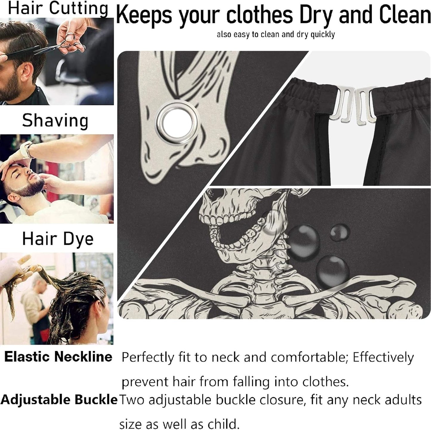 Stylish Barber Cape - Unisex Hair Cutting Apron for Men & Women