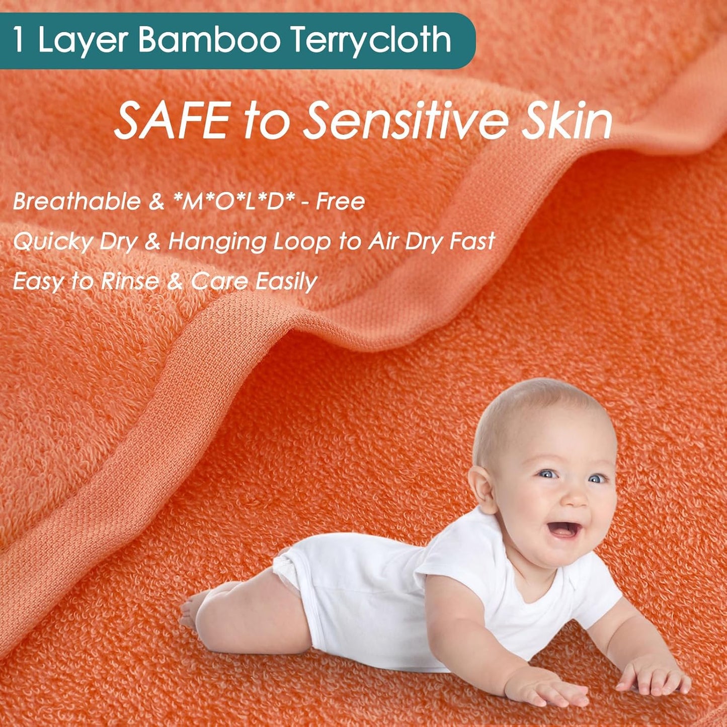 Wash Cloths 12 Pack, 13x13 inch Extra Large White Face Towel on Sensitive Skin, Super Soft and Skin Friendly Bath Washcloths for Face and Body, Easy to Clean Fast Dry Facial Cleaning Cloths with Loop