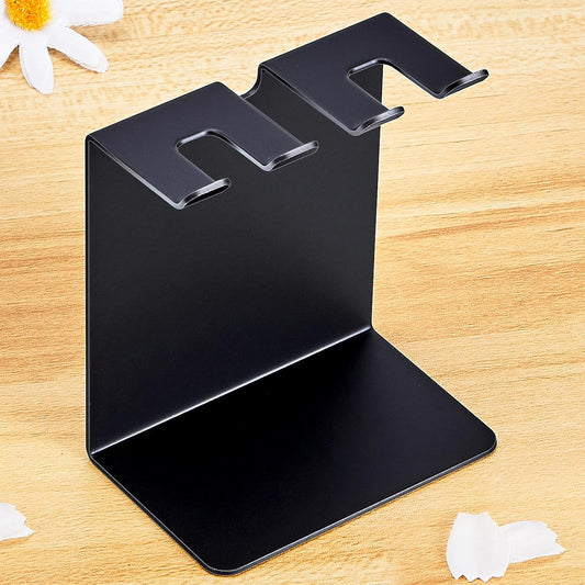 Electric Toothbrush Head Holder, Tooth Brushing Holder, Wall Mounted Toothbrush Holders Shower Bathroom, Self Adhesive or Desktop Tooth Brush Holder Organiser (Black, Small)