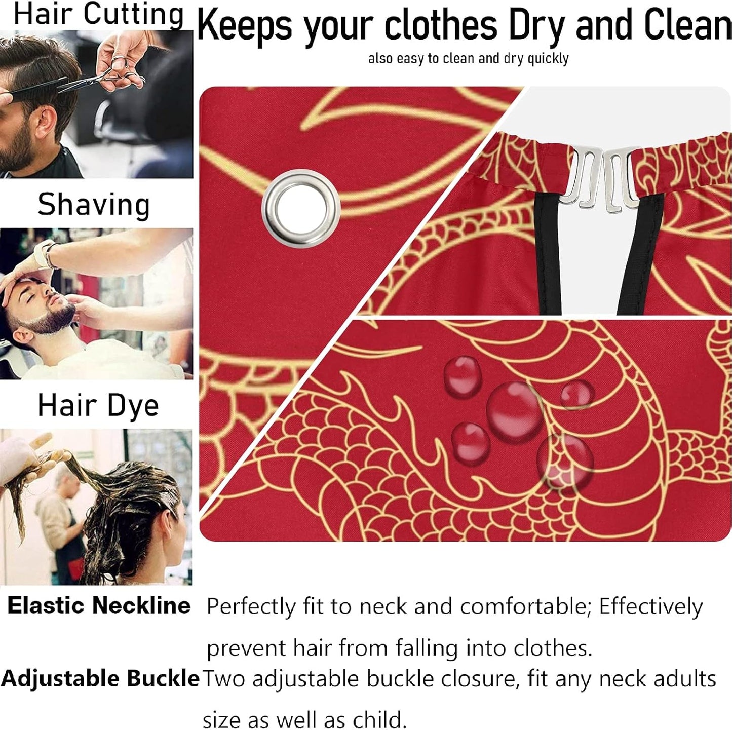 Stylish Barbershop Salon Barber Cape Haircut Cape Salon Apron Unisex Hair Cutting Apron for Men Women