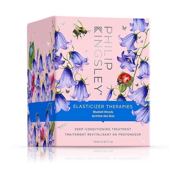 Elasticizer Therapies Bluebell Woods Deep-Conditioning Treatment Hair Mask Repair for Dry Damaged Curly Hair Hydrate Condition Strengthen Reduce Frizz Add Bounce Shine, 5.07 fl oz (150ml)