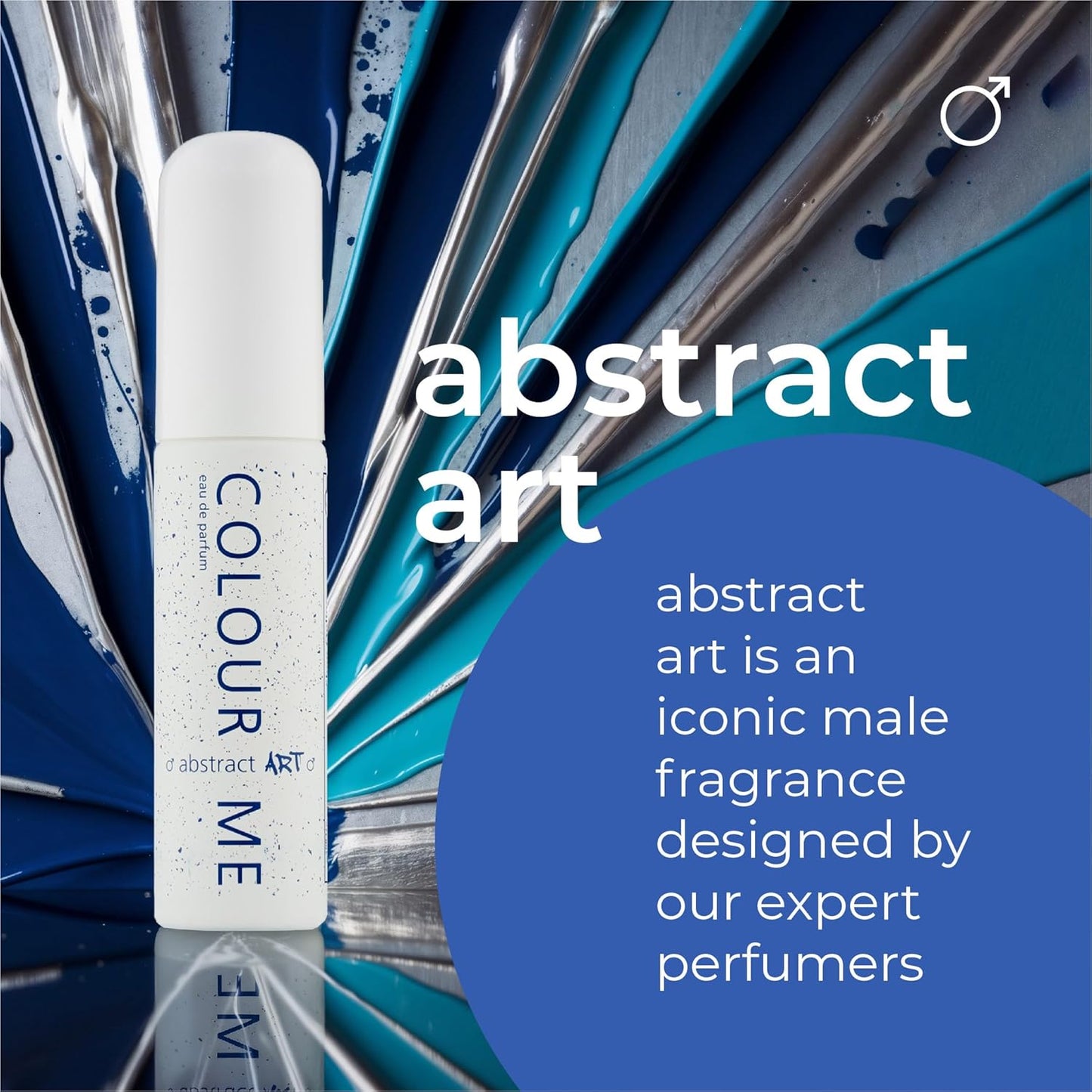COLOUR ME Milton-Lloyd Abstract Art - Eau de Parfum - Long Lasting Perfume for Men - Patchouli, Sandalwood Cologne for Men - Woody Fragrances - 1.7 oz.