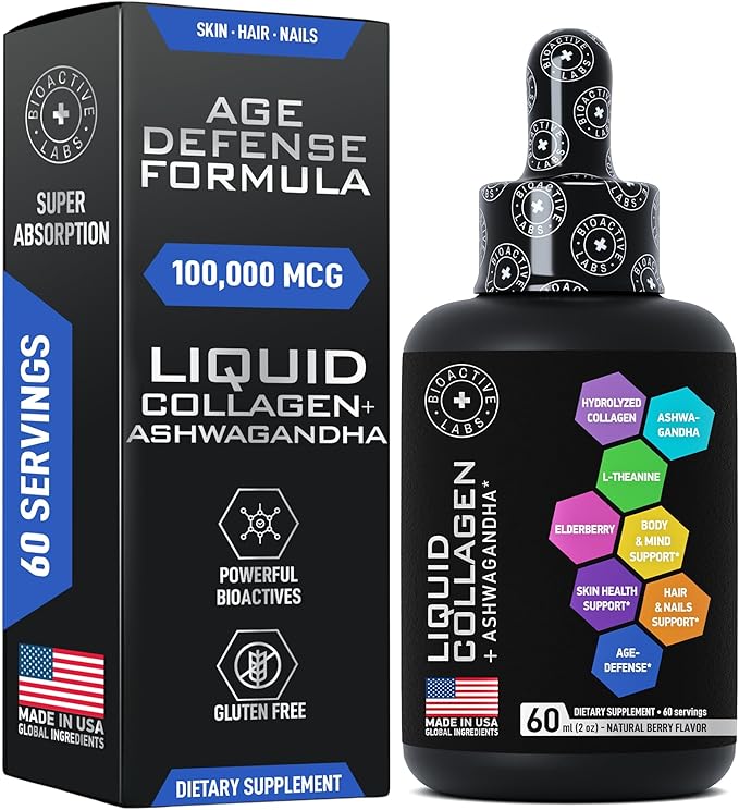 Liquid Collagen & Ashwagandha and Dental Probiotics Beauty and Oral Health Bundle