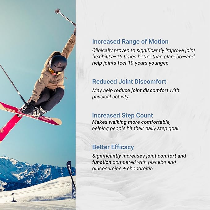 UC-II 40 mg with Hyaluronic Acid and Shea Nut Oil | Enhanced Undenatured Type II Collagen for Better Joint Health, Mobility & Flexibility | Gluten-Free & Non-GMO | 120 Softgels