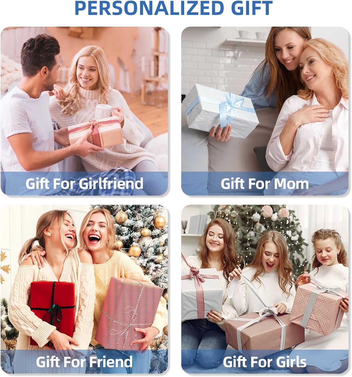 Gifts for Teen Girl, Initial Travel Duffle Bag, Personalized Women Weekender Overnight Bags, Gift for Daughter Kid Girl Wife Friend（Black,R)