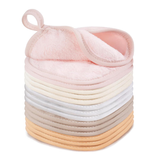 15 Pcs Reusable Makeup Remover Cloths, Ultra Soft Makeup Eraser Cloths for Face, Microfiber Makeup Remover Towels for All Skin Types, 5" x 5", Multicolor