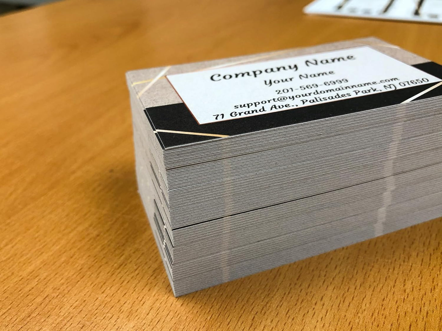 Custom Premium Business Cards 100 pcs Full color - Printed on 16pt(350gsm) or14pt (308gsm) Classic matte paper, Made in The USA (Kraft-Half)