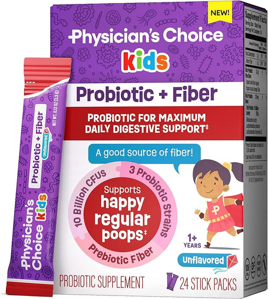 Physician's Choice Kids Probiotic + Prebiotic 1+) - 24 Pack