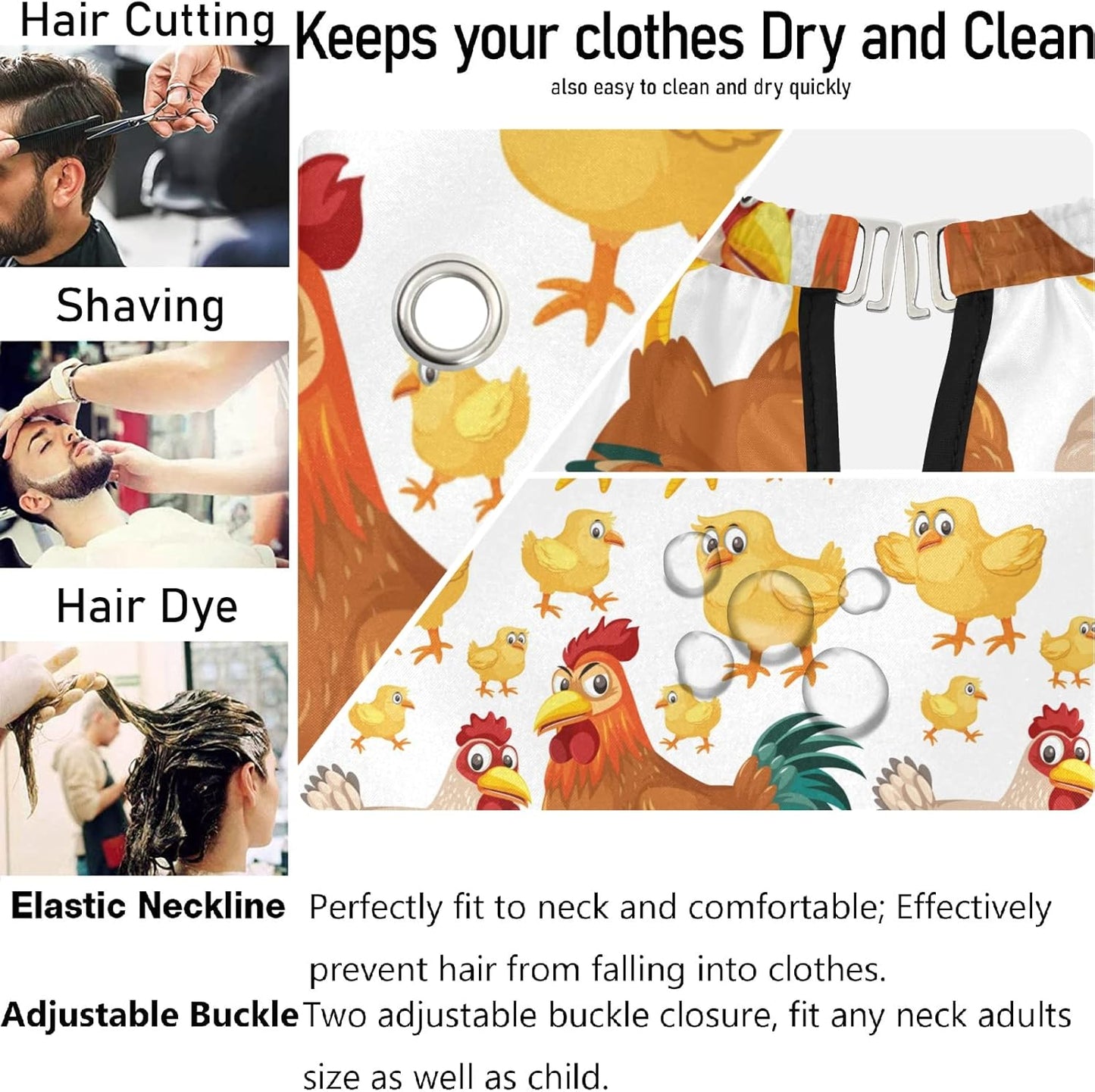 Stylish Barber Cape - Unisex Hair Cutting Apron for Men & Women