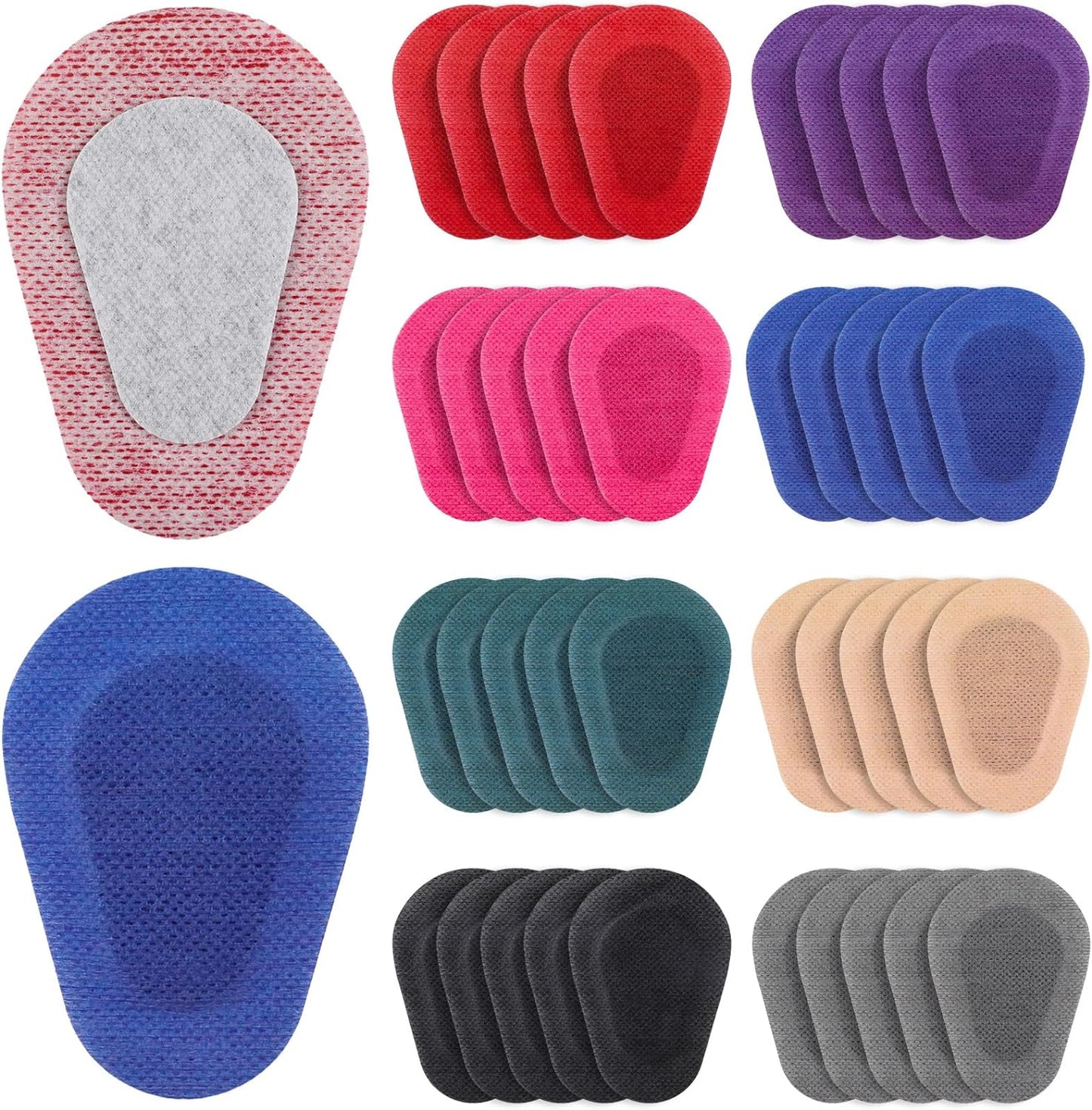 Panitay 40 Pcs Adhesive Eye Patches for Adults Disposable Breathable Medical Eye Patch for Amblyopia Lazy Latex Free Adhesive Bandages for Men(3.3 x 2.3 Inch,Multicolor)