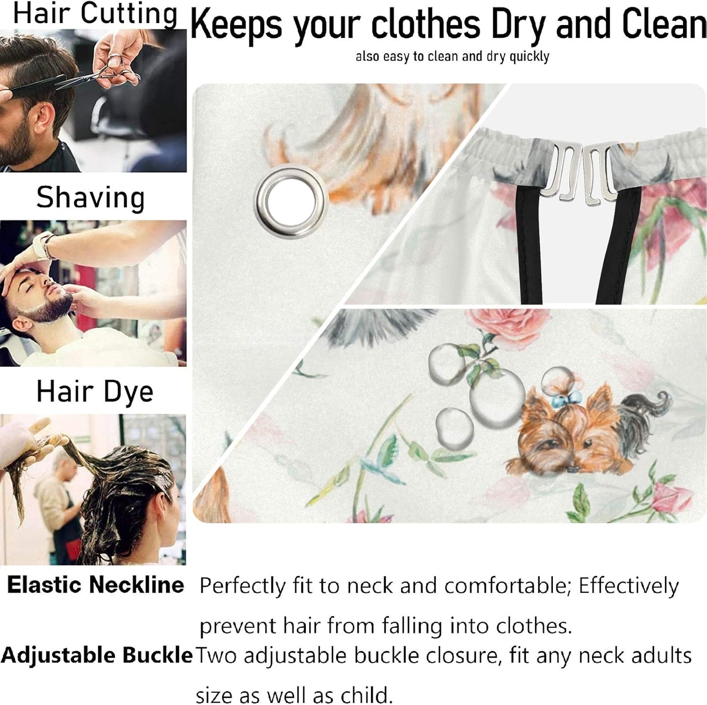 Stylish Barbershop Salon Barber Cape Haircut Cape Salon Apron Unisex Hair Cutting Apron for Men Women