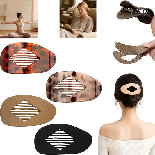 Matte Duckbill Hair Clips, Simple Elegant Duckbill Hairpin, Minimalist Geometric Hair Clip Made of Premium ABS Resin, Lightweight & Durable, Perfect for Office, Travel & Daily Wear (Set B)