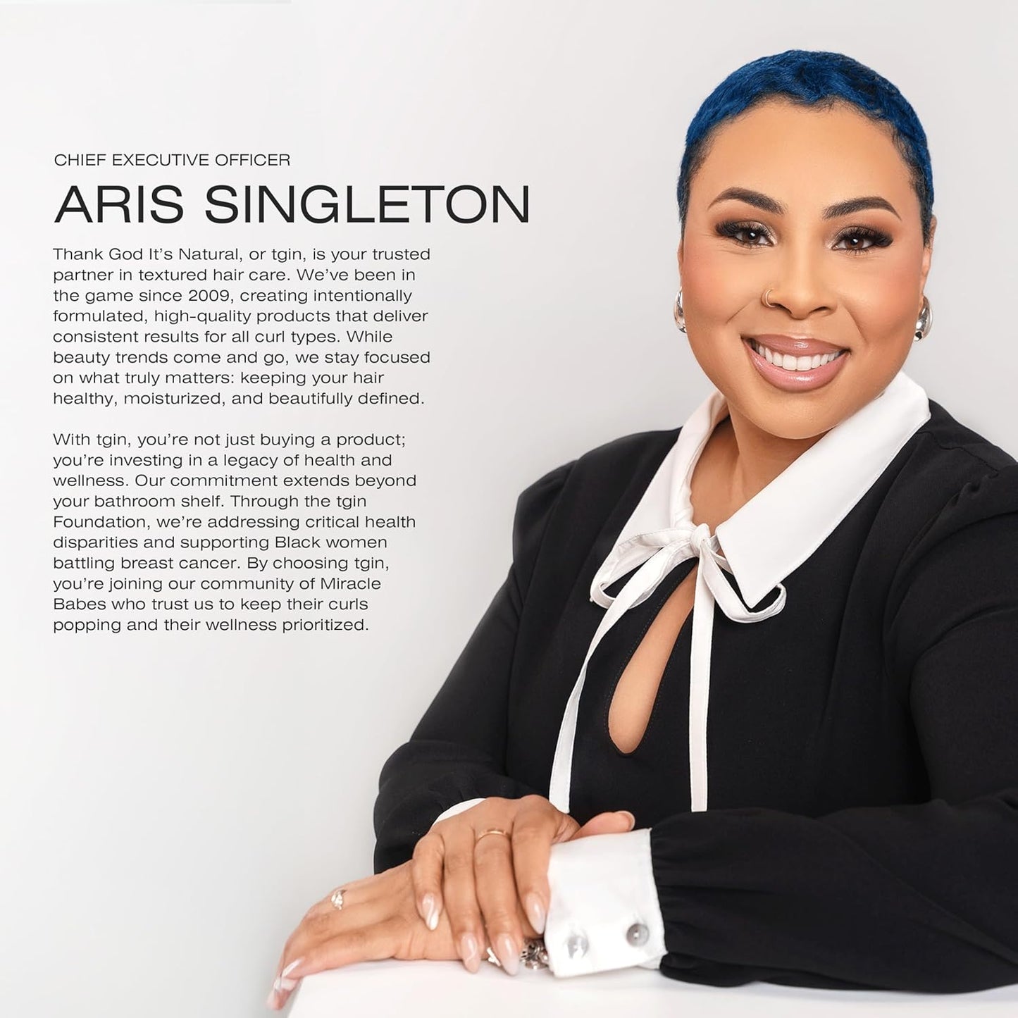 Thank God It's Natural tgin Rose Water Sulfate-Free Hydrating Shampoo for Curly, Coily and Wavy Hair, with Rose Water and Acai Berry, Moisturizes Low Porosity Hair, 13 oz