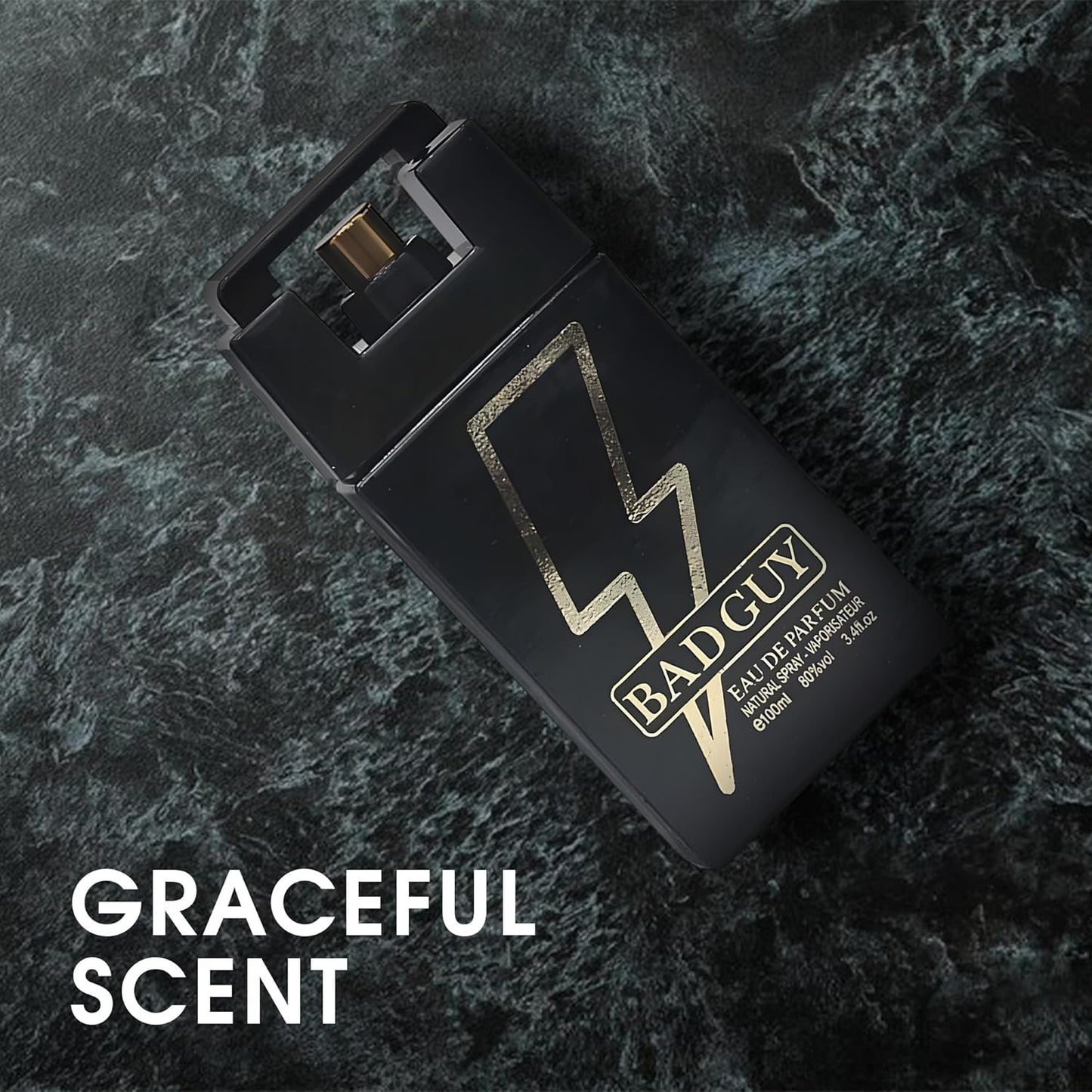Bad Guy Eau De Parfum Top Notes Of Lemon, Bergamot, Star Anise, Olive Blossom & Guaiac Wood - Base Notes Of Leather, Bean & Tobacco - Ideal For Daily Wear -3.4 Oz Bottle