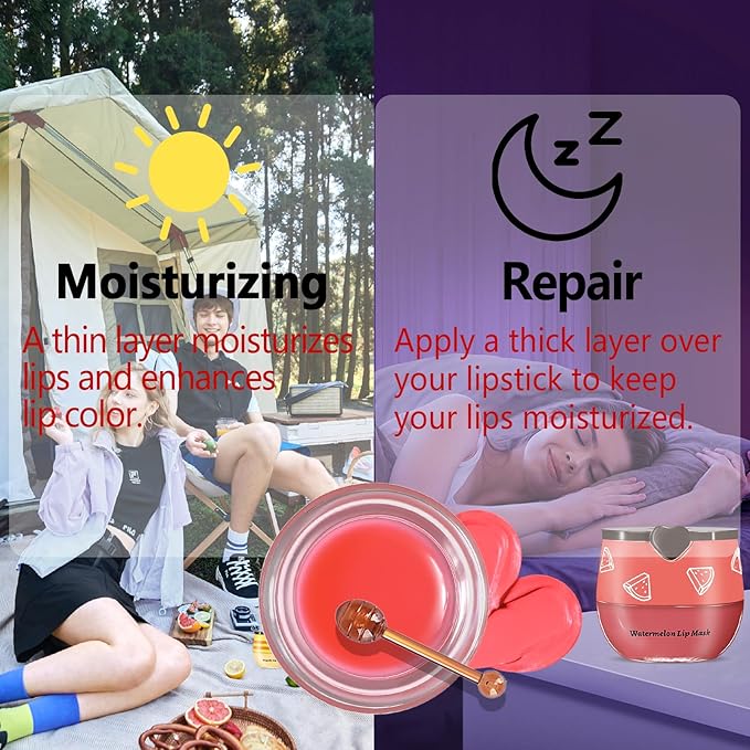 Bee Lip Balm Honey Pot, 6pcs Propolis Lip Mask Overnight Moisturizing Fruity Lip Balm with Stick, Hydrating Prevention Dry and Cracked Lip Scrubs Exfoliator Lip Care, Sleeping Lip Mask Hydrating (A#)