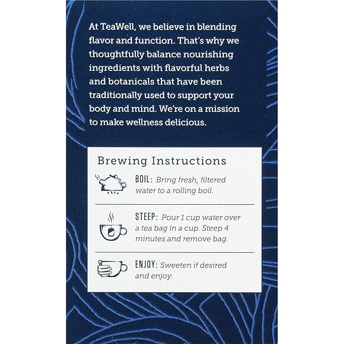 Celestial Seasonings TeaWell Herbal Tea, Daily Wellness, Organic Honey Lemon, 12 Count