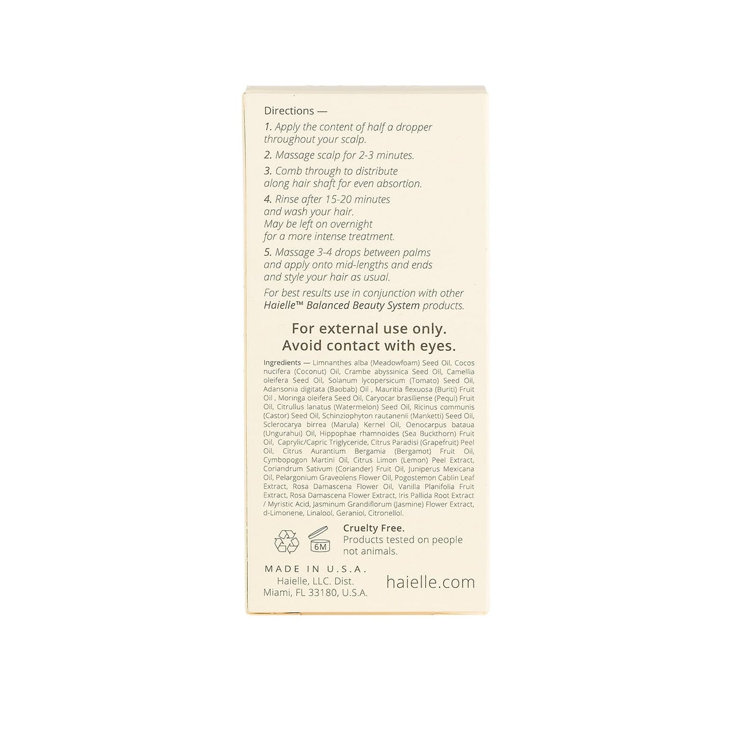 Active Botanical Concentrate – Revitalizing Hair Growth Oil, Split Ends Treatment – Combats Frizz, Fly-aways, Hydrates Hair, 30 ml / 1 fl. oz.