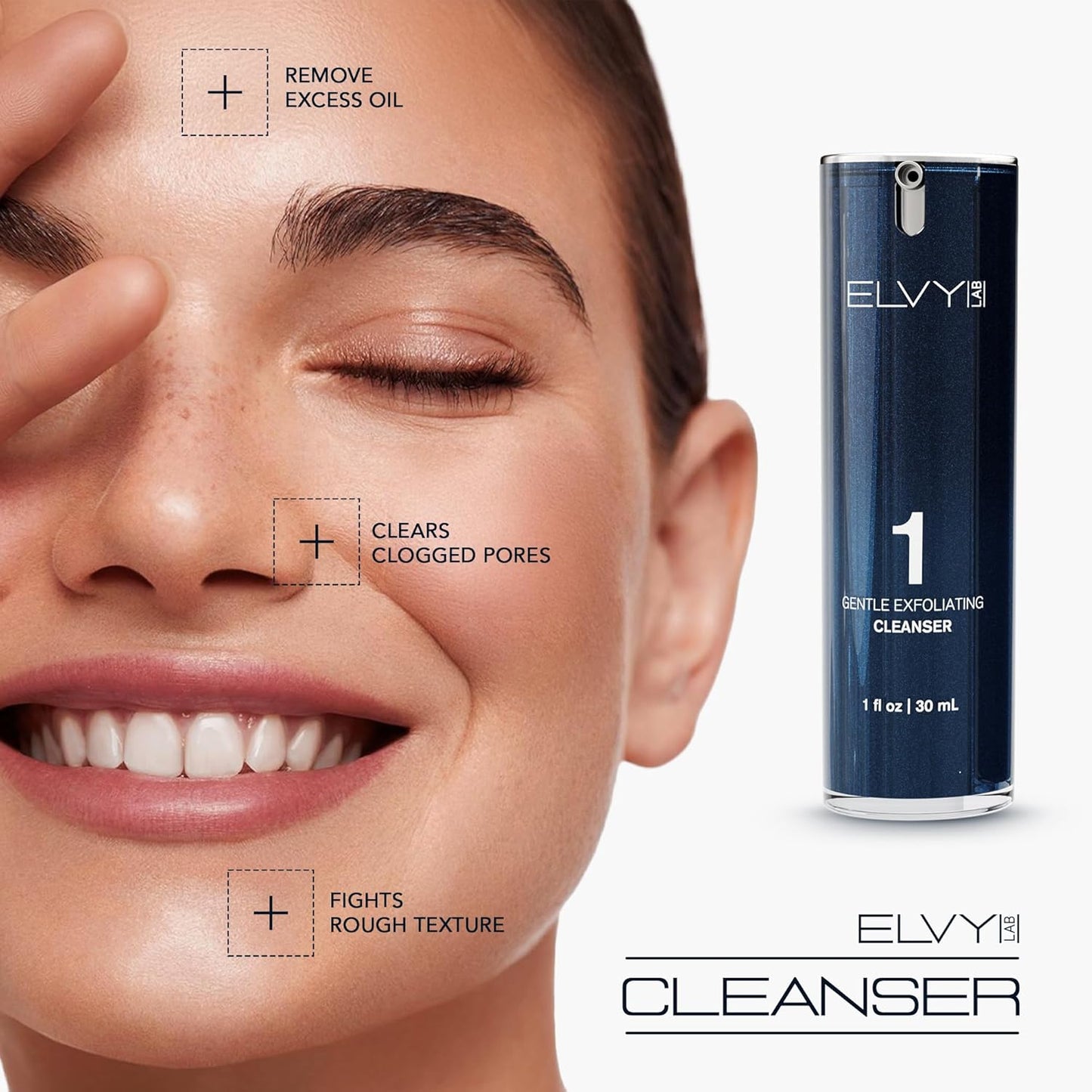 Skin Care Set For Men & Women | 4-in-1 Vegan & Cruelty-Free Skin Care Kit | Dermatologist Developed | Anti-Aging With Deep Cleanser, Vitamin C Serum, Moisturizer & Eye Cream | All Skin Types