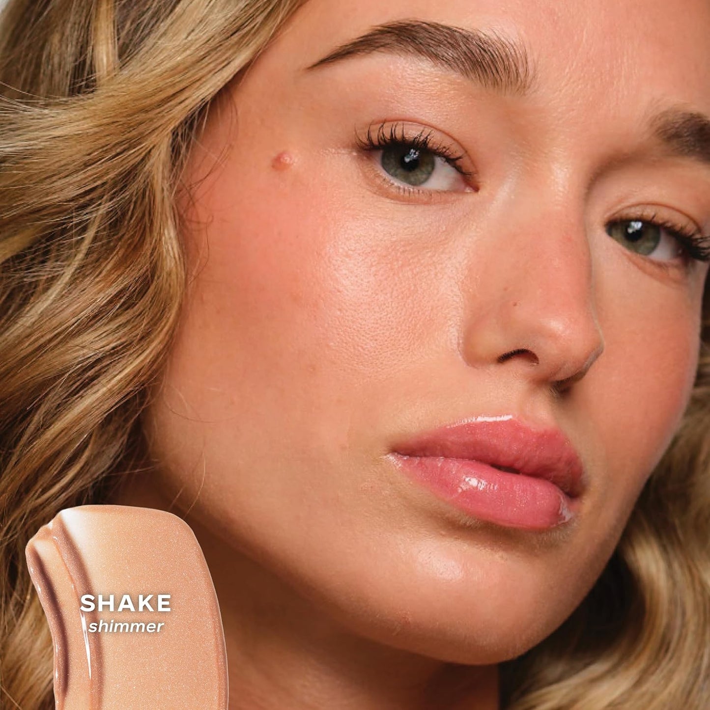 Saie Glossybounce - Hydrating Lip Gloss and Tinted Lip Oil Hybrid with Hyaluronic Acid & Jojoba Oil for Non-Sticky, Ultra-Shiny, Plump & Soft Lips - Everyday Makeup Essential - Shake (.17 oz)