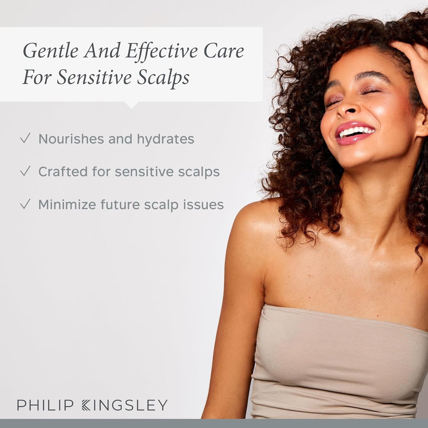 Philip Kingsley Scalp Care Discovery Collection - Includes No Scent No color Shampoo and Conditioner and Overnight Scalp Barrier Serum for Sensitive and Delicate Scalps