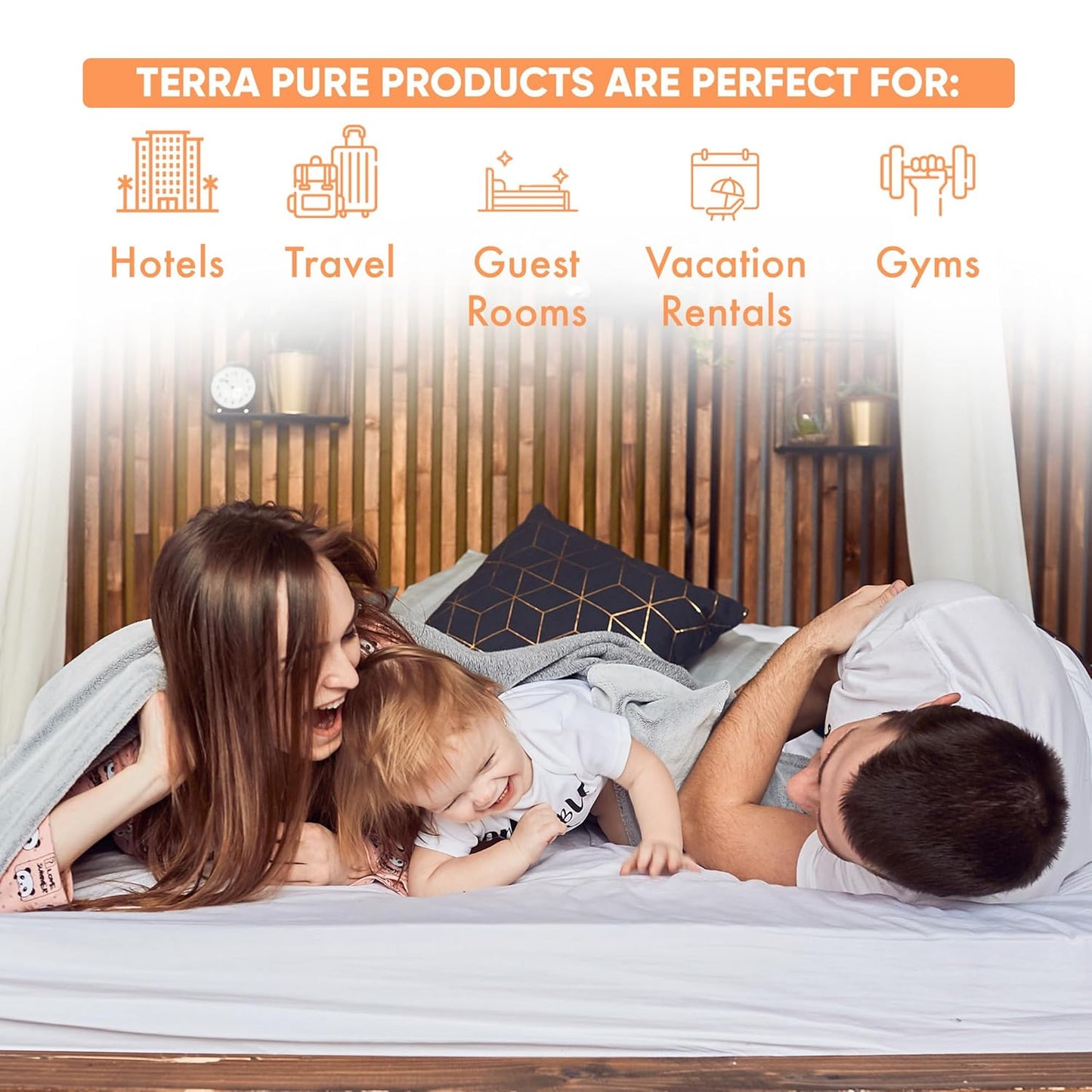 Terra Pure Wild Citrus Gallon Hand & Body Wash – Refill Jug for Hotels, Vacation Rentals, Guest Homes, Spas, Gyms | Bulk Liquid Soap Toiletries | No Color Added | For Sensitive Skin & Daily Use