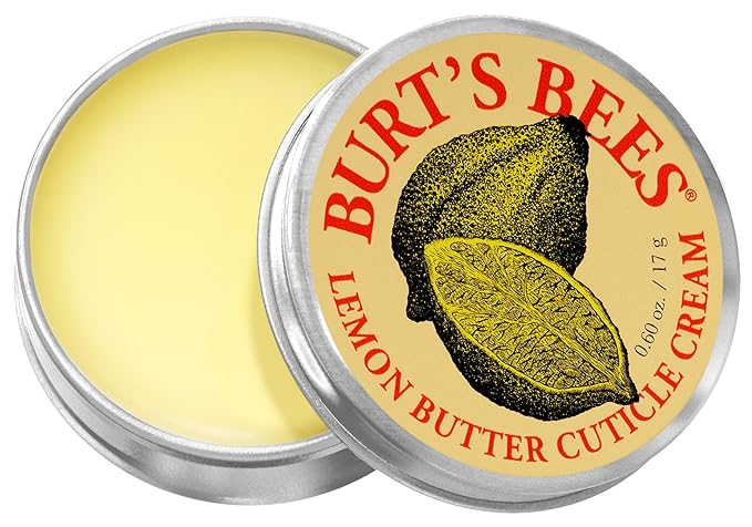 Burt's Bees 100% Natural Lemon Butter Cuticle Cream - 0.6 Ounce Tin (Pack of 6)