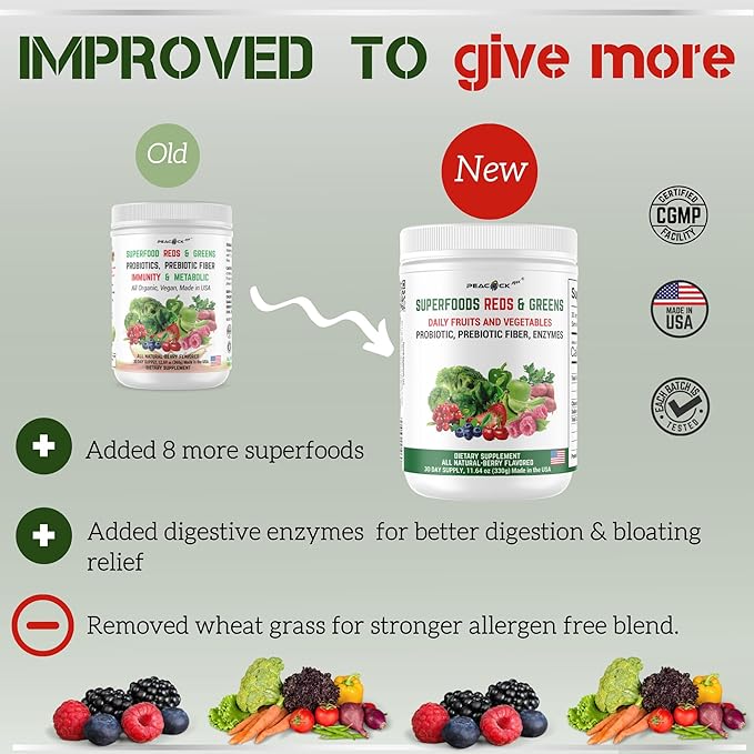 Superfoods Reds and Green Organic Daily 11.64 oz