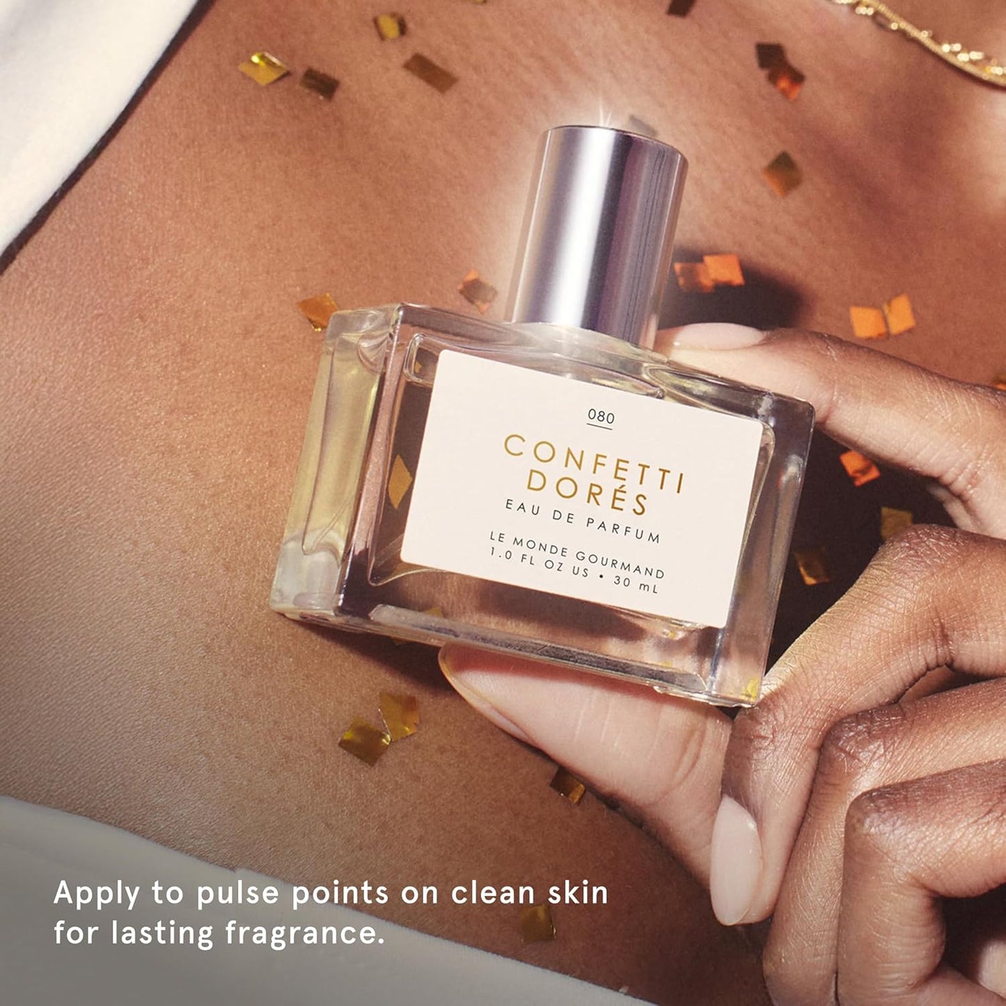 Le Monde Gourmand Confetti Dorés Eau de Parfum- 1 fl oz (30ml) - Birthday Cake, Vanilla, Rose Perfume Notes