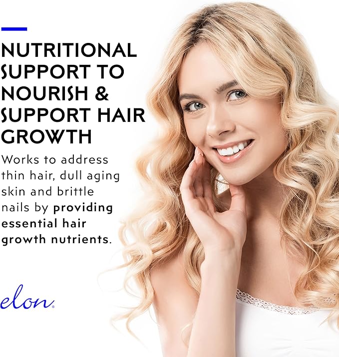 Elon Biotin Gummies for Hair Growth – 60 Count Biotin 5000mcg Per Serving for Hair, Skin and Nails – Vitamin A, Folic Acid, & Vitamin E - Pectin Cherry Flavored Gummies (30 Day Supply)