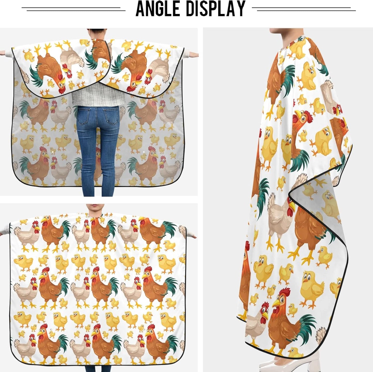 Stylish Barber Cape - Unisex Hair Cutting Apron for Men & Women