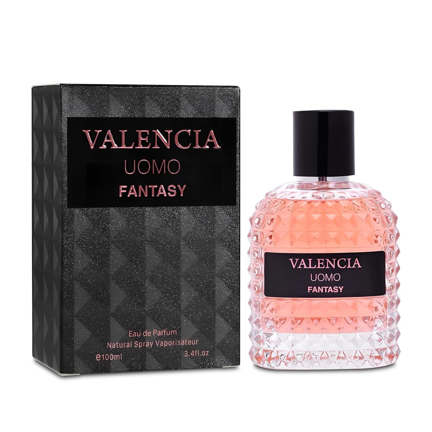 Valencia UOMO Fantasy Women Perfume - Spicy & Woody Fragrance - Top Notes of Sweet Red Apple, Cardamom & Calabrian Bergamot - Base Scent of Warm Tobacco Leaf, Patchouli & Vetiver