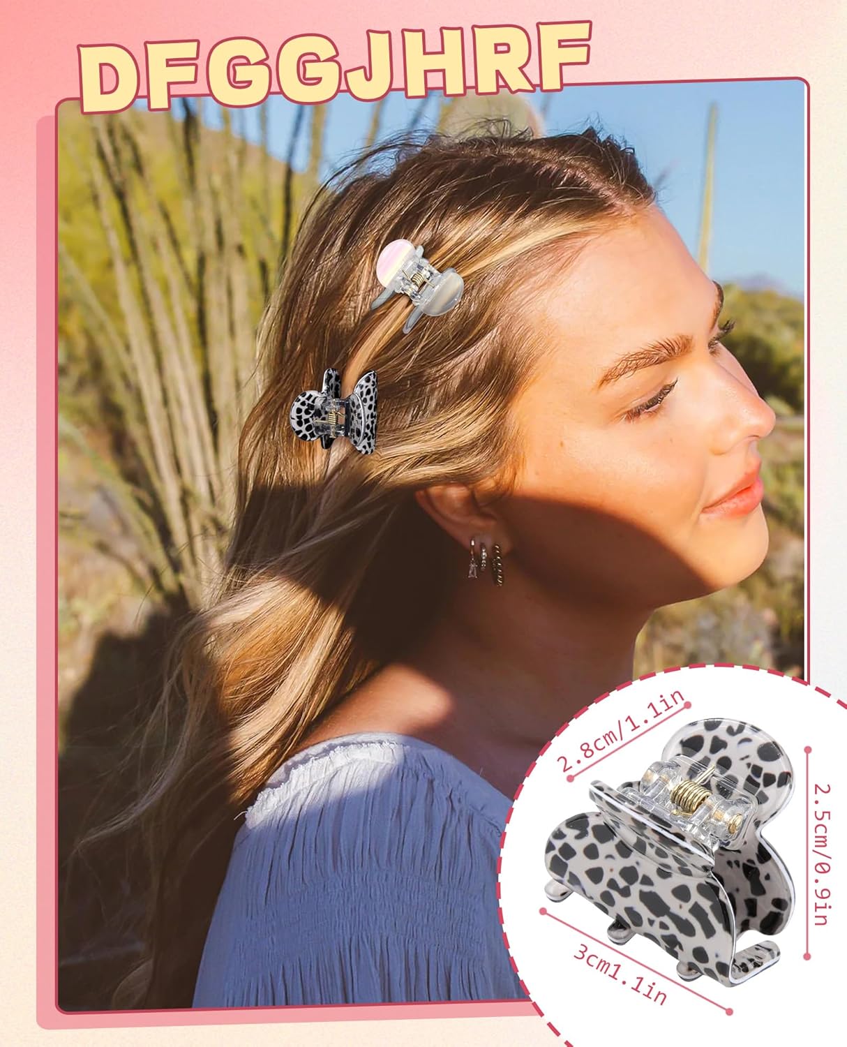 Claw Jaw Hair Clips 12PCS Small for Thin Hair Styling Mini Accessories Classic Clamp for Women Girls