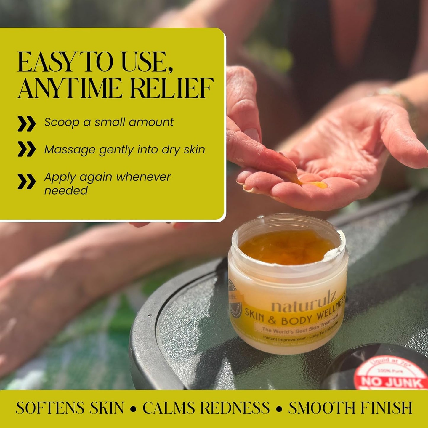 Naturulz Skin & Body Wellness 4oz – Everyday Essentials with Nourishing Coconut oil, Antioxidant-rich Turmeric, Oregano, Parsley, Rosemary & More, Body Butter for Summer Beach Vacation Essentials