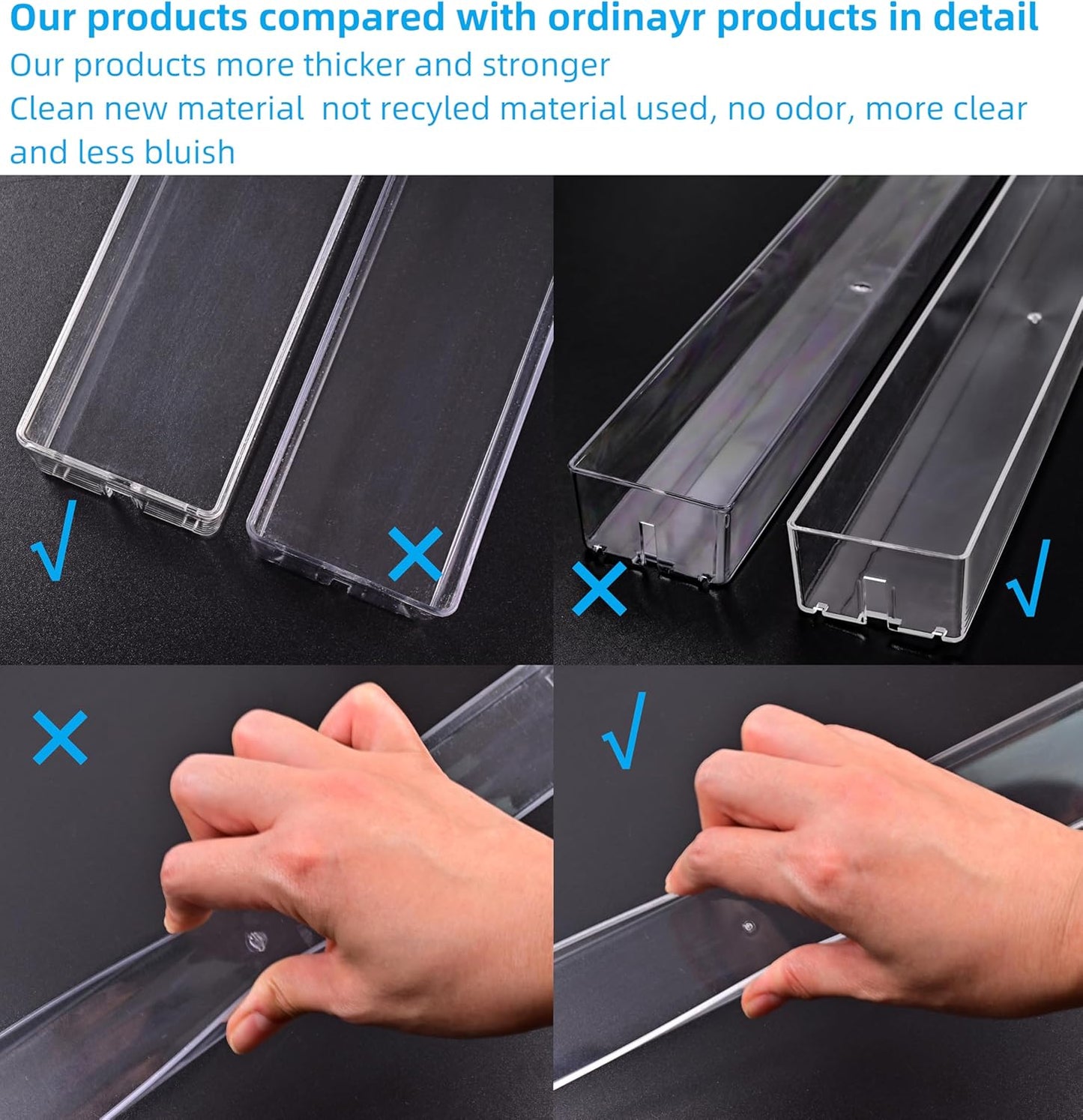 Pero Pero Nail Polish Organizer Acrylic Display Rack for Nail Polish Holder Sunglasses Organizer Essential Oils Holder Clear Eyeglasses Display Case Makeup Organizer