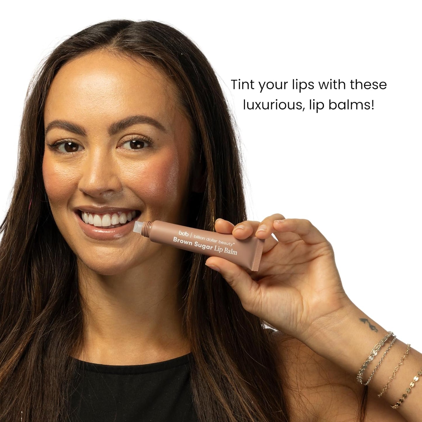 bdb Lip Balm: Berry and Vanilla - Tinted & Hydrating, Sheer Color, Non-Sticky, 2-Pack