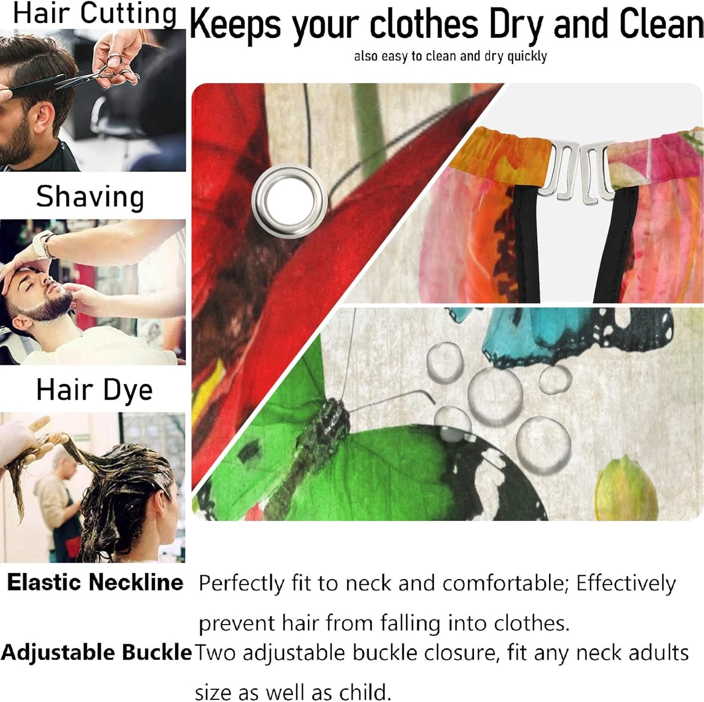 Stylish Barber Cape - Unisex Hair Cutting Apron for Men & Women