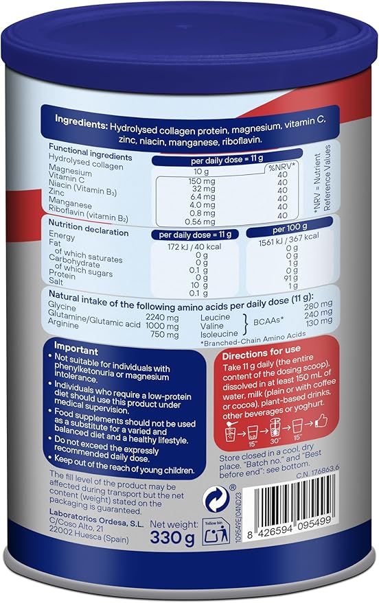 Colnatur Sport Natural Collagen 330g/11oz Unflavored