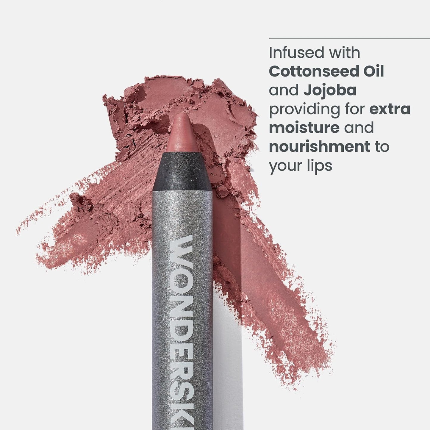 Wonderskin Lipliner Pencil - 360 Contour Lipliner, Long Lasting, Sharpenable, Waterproof and Transfer-Proof Nude Lip Liner Pencil (Blush)