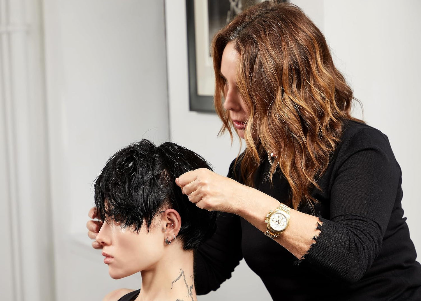 Sally Hershberger 24K Hair Texturizing Paste for Men & Women - Premium High Shine Pomade - All Day Hold - Hydrating & Volumizing - For Styling & Finish with Golden Pearl, Mica - All Hair Types - 1.7oz