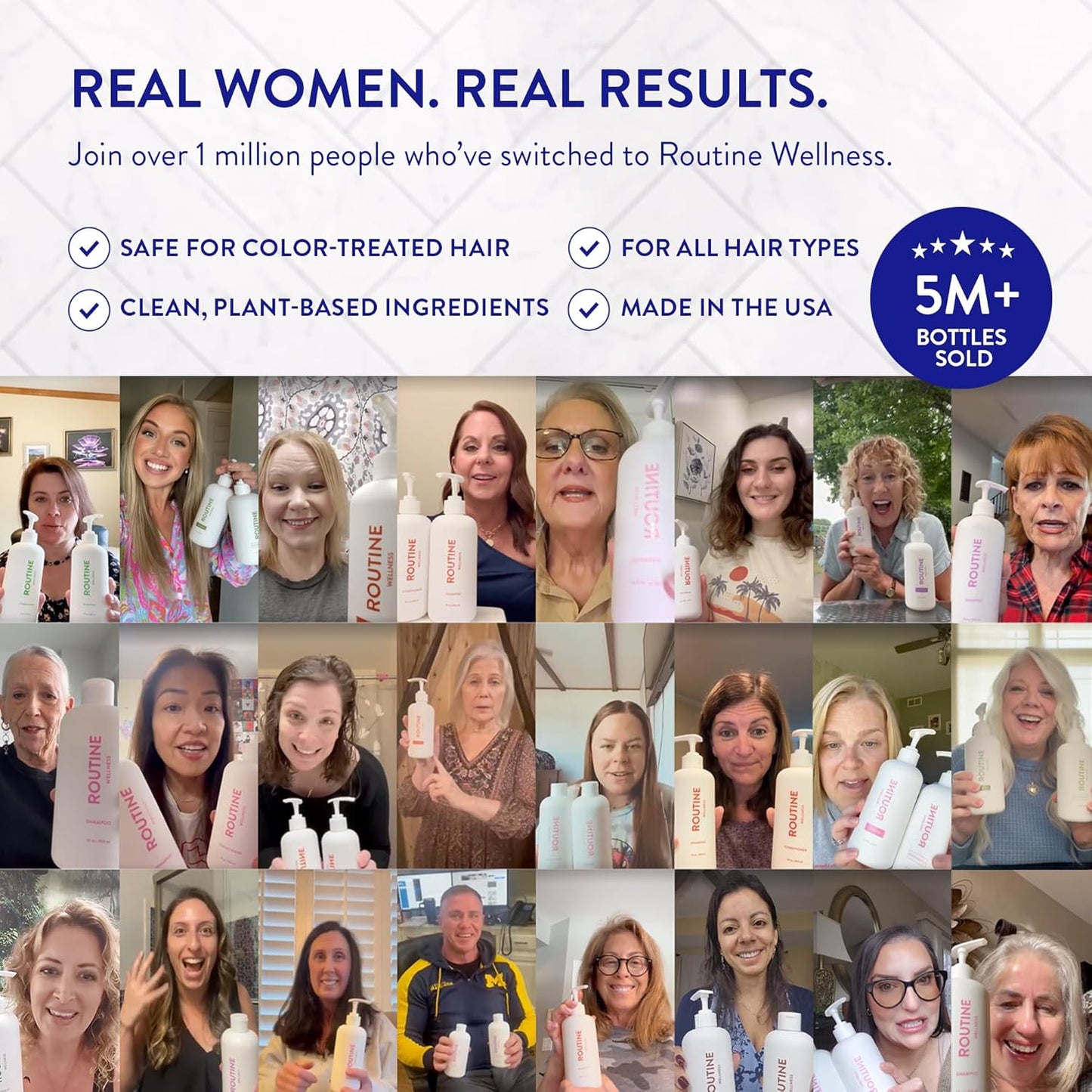 Routine Wellness Anti-Thinning Deep Conditioner for Thinning Hair - DHT Blocker for Hair Loss in Men & Women - Promotes Healthy Hair - Vanilla Cashmere & Oak 14oz