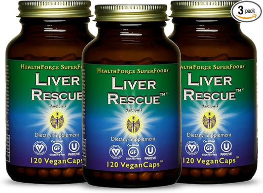 HEALTHFORCE SUPERFOODS Liver Rescue 120 Capsules 3)