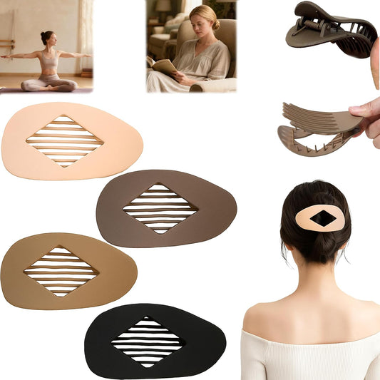 Matte Duckbill Hair Clips, Simple Elegant Duckbill Hairpin, Minimalist Geometric Hair Clip Made of Premium ABS Resin, Lightweight & Durable, Perfect for Office, Travel & Daily Wear (Set A)