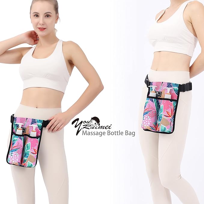 Massage Bottle Bag assage Oil Bag Massage Therapist Holster Massage Lotion Holster Massage Oil Holster (YR2KD-BaJY）